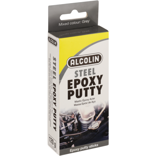 Alcolin Steel Epoxy Putty 2 x 60g