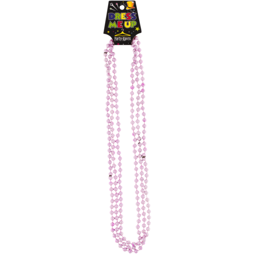 Party Xpress Dress Me Up Pink Beads Necklaces 3 Pack