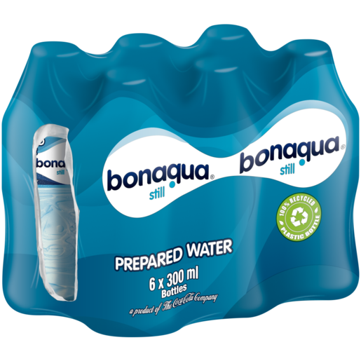 Bonaqua Still Prepared Water Bottles 6 x 300ml