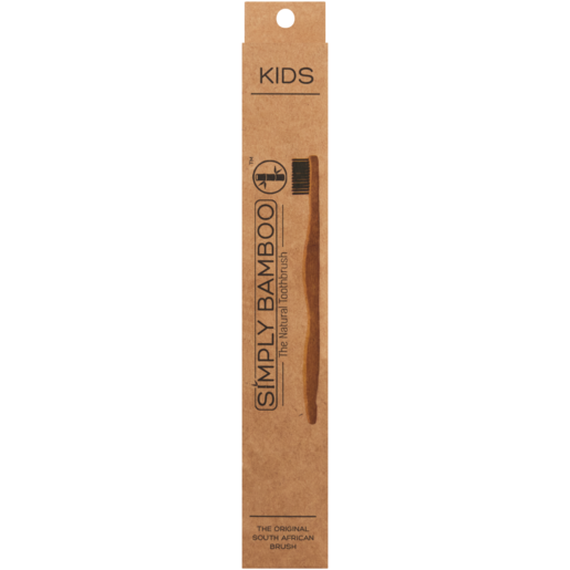 Simply Bamboo Soft Bristle Natural Kids Toothbrush