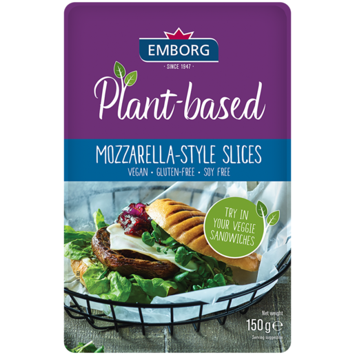 Emborg Plant-Based Mozzarella-Style Slices 150g