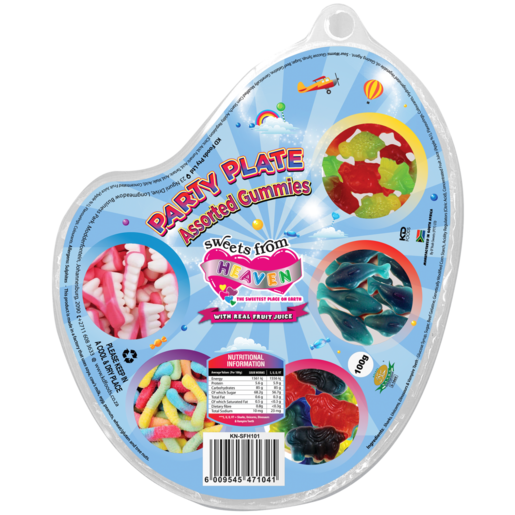 Sweets From Heaven Assorted Gummies Party Plate 100g