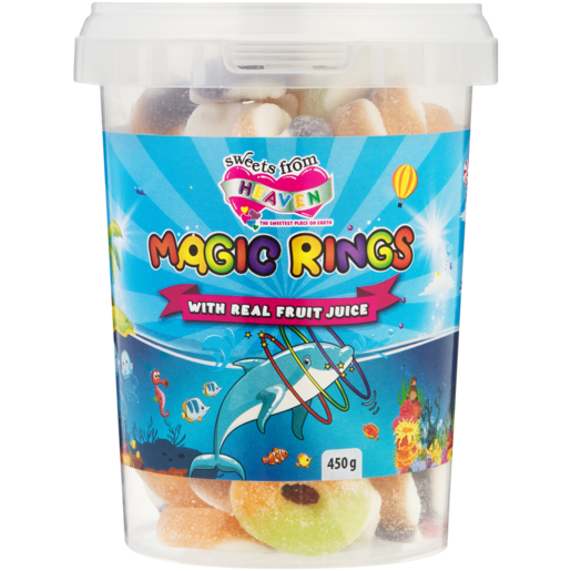 Sweets From Heaven Magic Rings Tub 450g