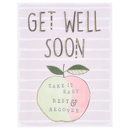 Gigantic Every Day Apple Get Well Card
