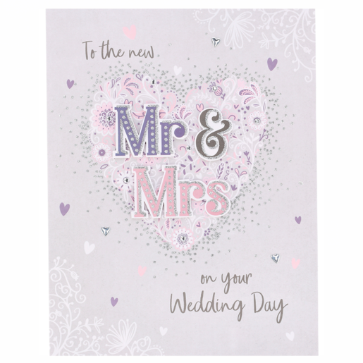 Gigantic Everyday Mr & Mrs Wedding Card