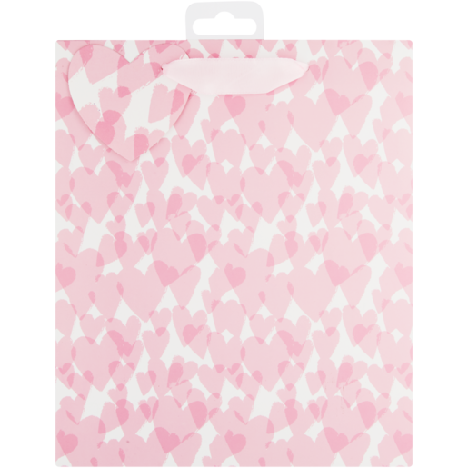 Hearts Print Medium Gift Bag