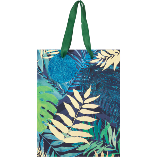 Creative Stationery Medium Blue Tropical Gift Bag