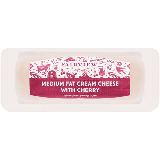 Fairview Medium Fat Cream Cheese With Cherry 100g