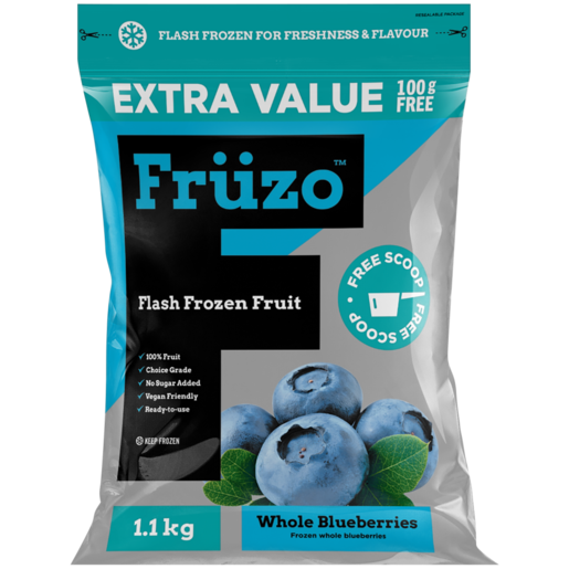 Früzo Frozen Whole Blueberries 1.1kg