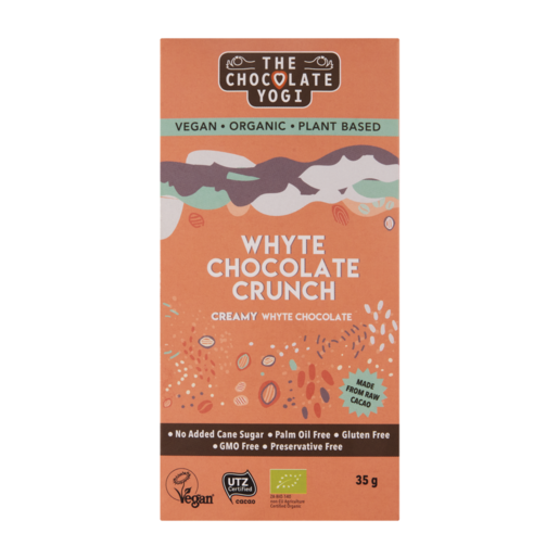 The Chocolate Yogi Whyte Chocolate Crunch 35g