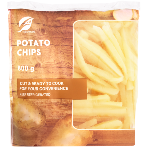 Prepared Potato Chips Bag 800g