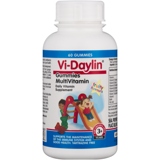 Vi-Daylin Fruity Flavours Multivitamin Gummies 60 Pack