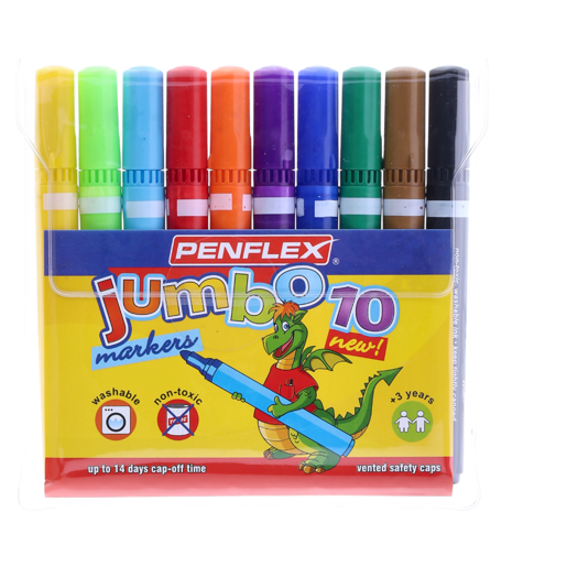 Penflex Jumbo Markers 10 Pack