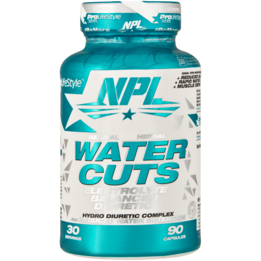 NPL Water Cuts Supplement Capsules 90 Pack