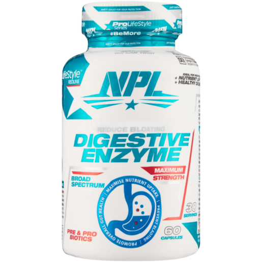 NPL Digestive Enzymes Capsules 60 Pack
