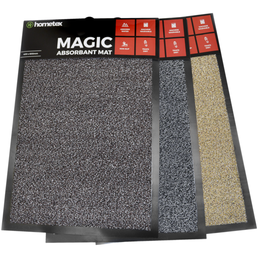Hometex Magic Absorbent Door Mat 400 x 600mm (Assorted Item - Supplied At Random)