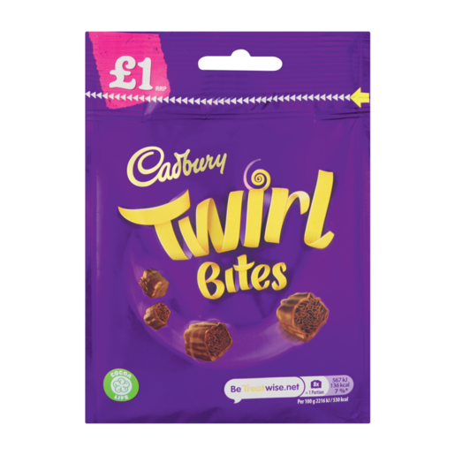 Cadbury Twirl Chocolate Bites 95g