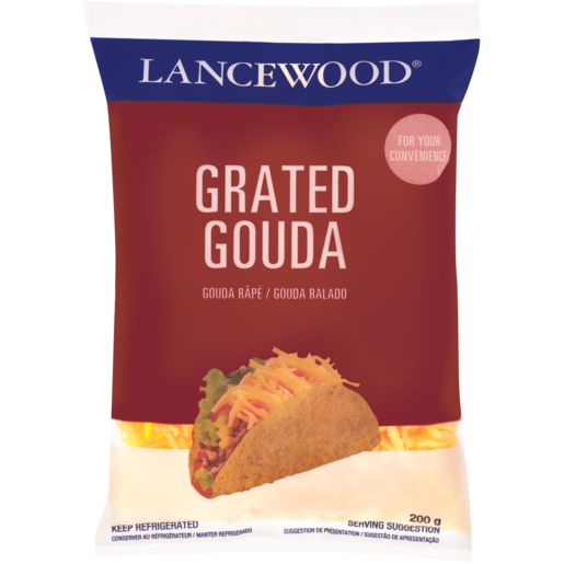 LANCEWOOD Grated Gouda Cheese 200g