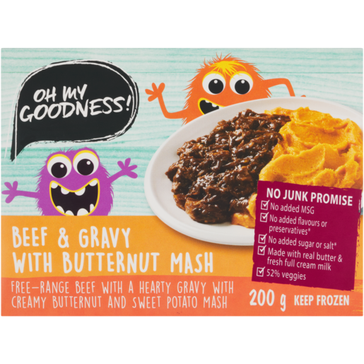 Oh My Goodness! Frozen Beef & Gravy With Butternut Mash Ready Meal 200g