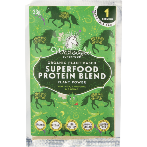 Wazoogles Plant Power Superfood Protein Smoothie Blend 33g