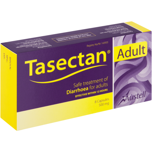 Tasectan Adult Diarrhoea Treatment Capsules 8 Pack