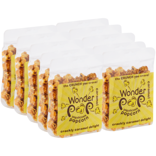 Wonder Pop Crackly Caramel Delight Popcorn 10 x 40g