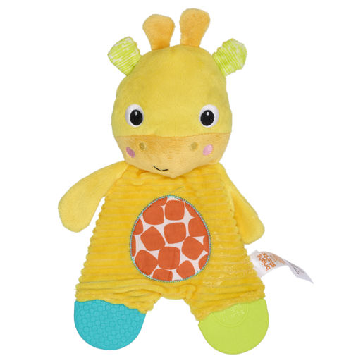 Bright Starts Yellow Giraffe Plush Teether Toy 0 Months+
