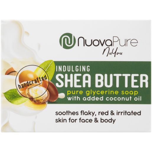 Nuovapure Indulging Shea Butter Glycerine Face & Body Soap Bar 100g