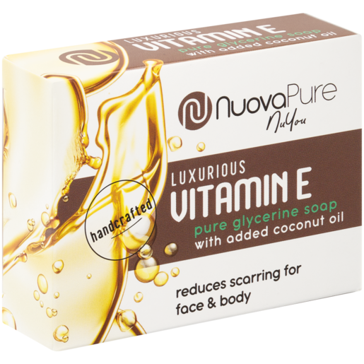 Nuovapure Luxurious Vitamin E Glycerine Face & Body Soap Bar 100g
