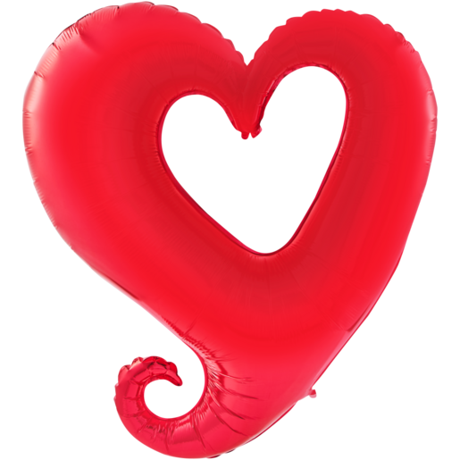 Betallic Red Chain Of Hearts Large Helium Foil Balloon