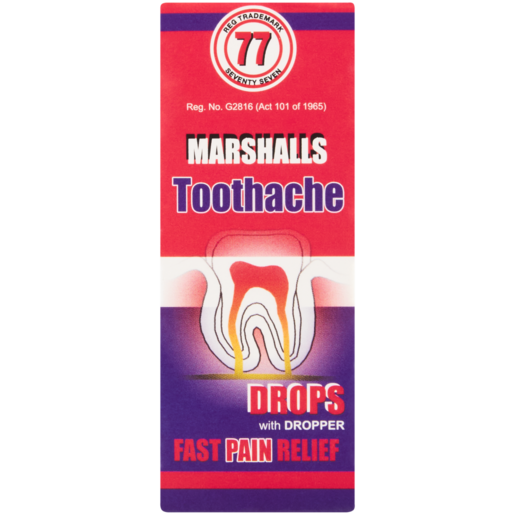 Marshalls Toothache Drops 10ml