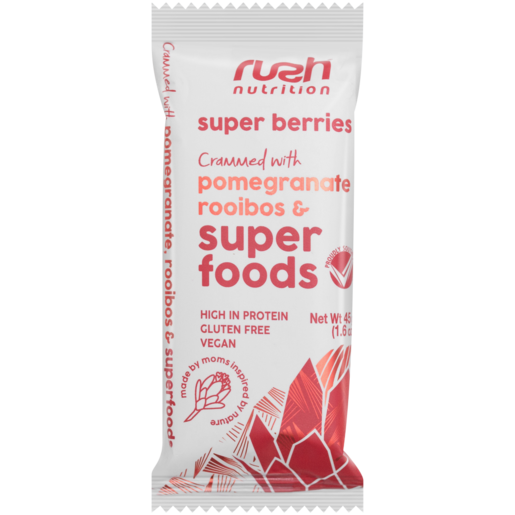 Rush Nutrition Pomegranate & Rooibos & Super Foods Bar 45g