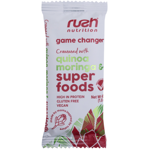 Rush Nutrition Game Changer Quinoa, Moringa & Super Foods Bar 45g