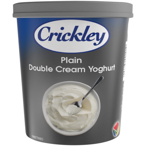 Crickley Plain Double Cream Yoghurt Tub 1kg
