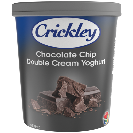 Crickley Chocolate Chip Double Cream Yoghurt Tub 1kg