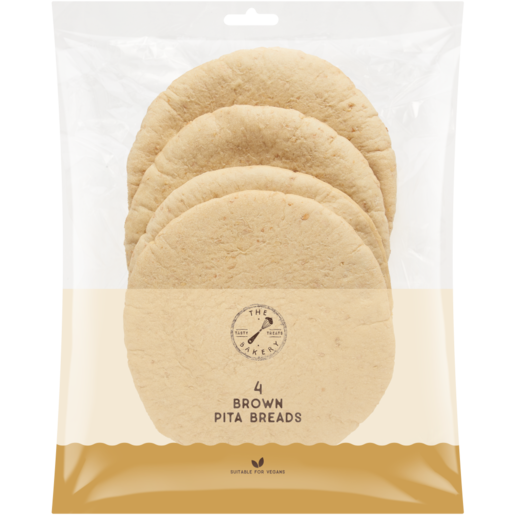 The Bakery Brown Pita Breads 4 Pack