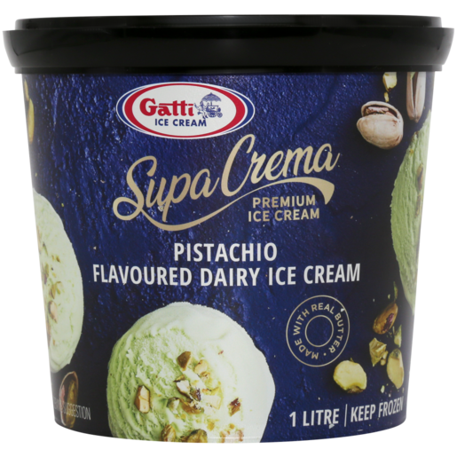 Gatti Ice Cream Supa Crema Pistachio Ice Cream 1L