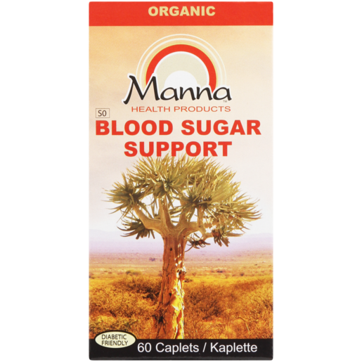 Manna Organic Diabetic Blood Sugar Support Capsules 60 Pack