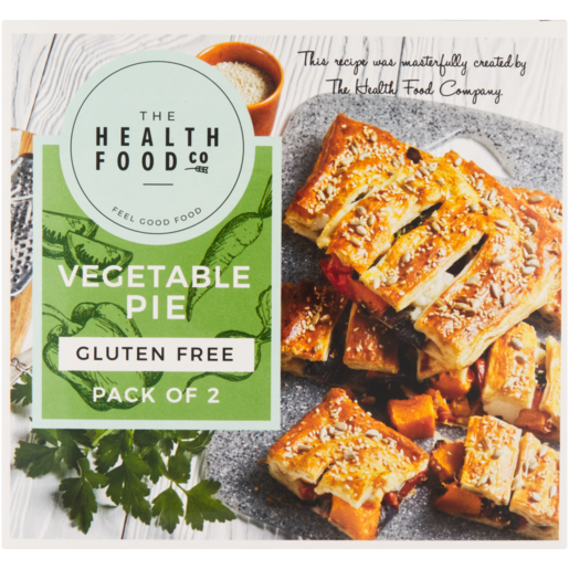 The Health Food Company Frozen Gluten Free Vegetable Pies 2 x 150g