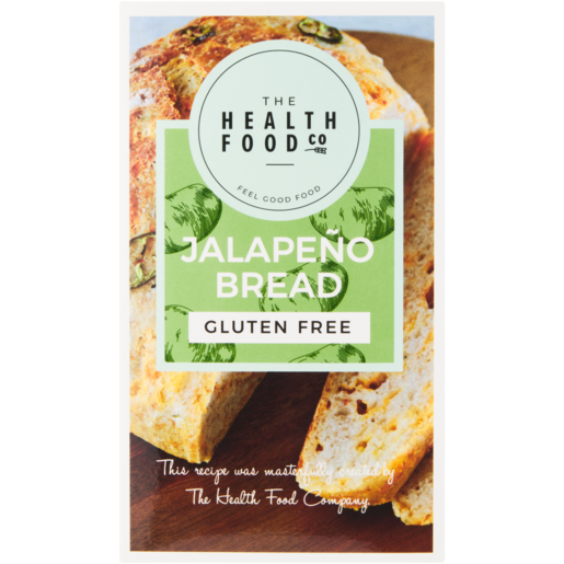 The Health Food Company Frozen Gluten Free Jalapeno Bread 400g