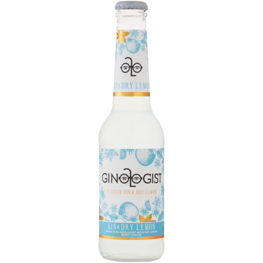 Ginologist Gin & Dry Lemon Spirit Cooler Bottle 275ml
