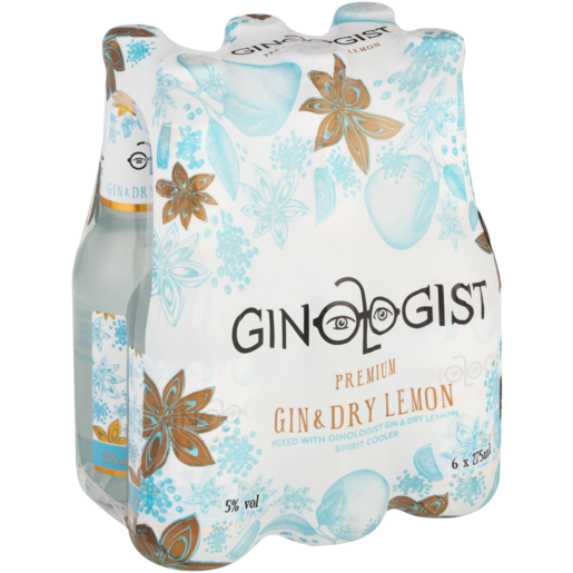 Ginologist Gin & Dry Lemon Cooler Bottles 6 x 275ml