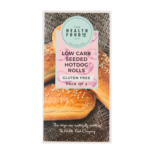 The Health Food Company Frozen Low Carb Seeded Hotdog Rolls 2 x 100g