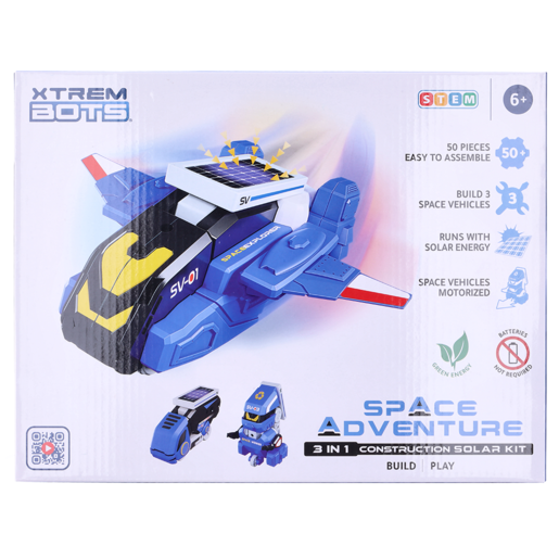 Xtrem Bots Space Adventure 3-in-1 Construction Solar Kit