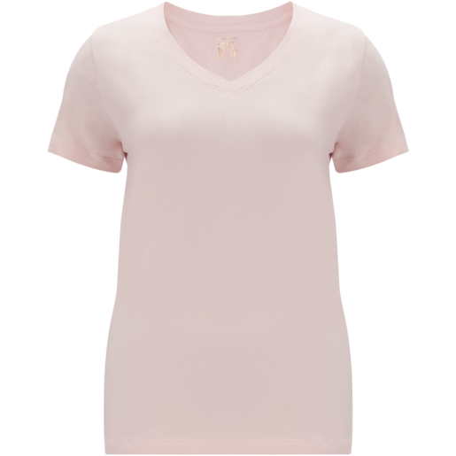 Ladies Lilac V-Neck T-Shirt S-XXL