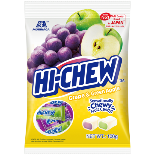 Morinaga Hi-Chew Grape & Green Apple Fruit Candy 100g