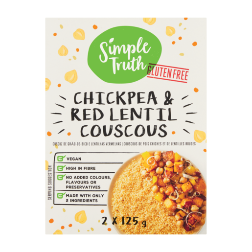 Simple Truth Chickpea & Red Lentil Couscous 2 x 125g