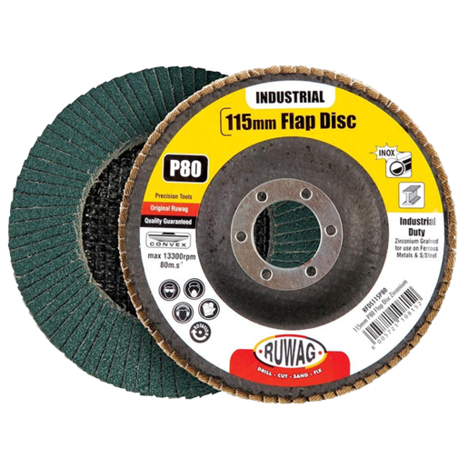 Ruwag Flap Disc Abrasive 115mm P120