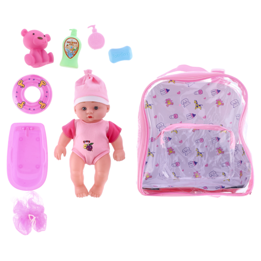 Baby Bath Doll in A Bag Set 22cm