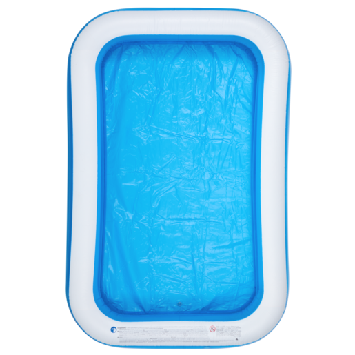 Sun Club Blue & White Rectangular Inflatable Pool